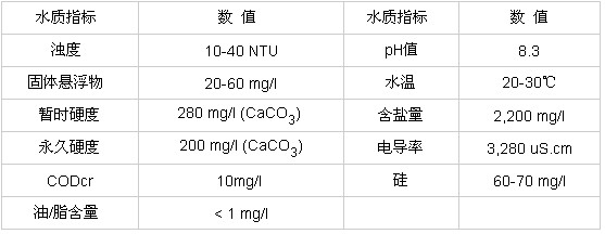 【涂装废水处理】东北某热电厂冷却塔排污水回用处理